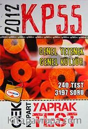 2012 KPSS Genel Yetenek-Genel Kültür Çek Kopart Yaprak Test