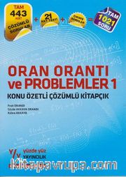 Oran Orantı ve Problemler 1 Konu Özetli Çözümlü Kitapçık