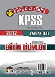 2012 Kral Kızı Serisi Eğitim Bilimleri Yaprak Test