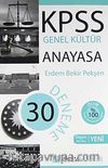 KPSS Genel Kültür Anayasa 30 Deneme