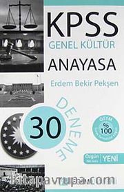 KPSS Genel Kültür Anayasa 30 Deneme