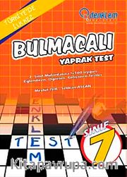 Bulmacalı Yaprak Test 7. Sınıf