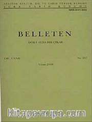 Belleten Cilt:LVVII-Sayı:263 Nisan 2008