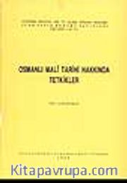 Osmanlı Mali Tarihi Hakkında Tetkikler