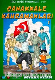 Çanakkale Kahramanları Boyama Kitabı-1 / Türk Tarihi Boyama Seti