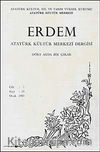 Erdem Dergisi Dört Aylık Cilt:7 Sayı:19  Ocak 1991