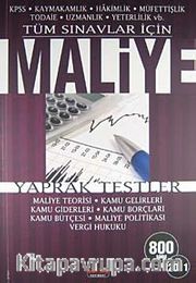 2011 KPSS Maliye Yaprak Testler 800 Soru