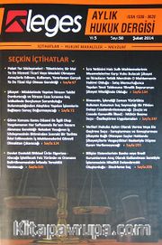 Leges Aylık Hukuk Dergisi Sayı:50 Şubat 2014