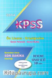 2014 KPSS Ön Lisans-Ortaöğretim Deneme Sınav Seti 10 Adet