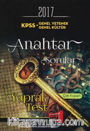 2017 KPSS Genel Yetenek Genel Kültür Anahtar Sorular Yaprak Test