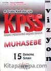 KPSS A Grubu Kadrolar İçin Muhasebe 15 Deneme Sınavı