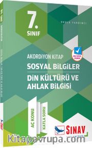 7. Sınıf Akordiyon Serisi Sosyal Bilgiler Din Kültürü ve Ahlak Bilgisi Aç Konu Katla Soru