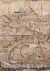 Melchior Lorichs' Panorama of Istanbul - 1559