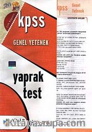 KPSS Genel Yetenek Yaprak Test