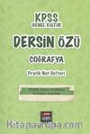 KPSS Genel Kültür Dersin Özü Coğrafya Pratik Not Defteri