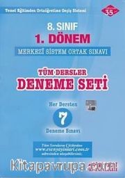 8. Sınıf 1. Dönem Tüm Dersler Deneme Seti Her Dersten 7 Deneme Sınavı