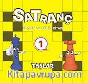 Satranç Boyama ve Eğitim Kitabı -1 / Taşlar