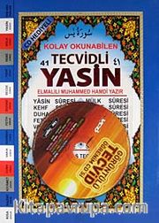 Tecvidli 41 Yasin Kolay Okunabilen (Cd Hediyeli) <br /> Tam Karabaş Tecvidi İlaveli Aşr-ı Şerifler ve Anlamları