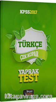 2017 KPSS Türkçe Çek Kopar Yaprak Test