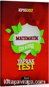 2017 KPSS Matematik Çek Kopar Yaprak Test 