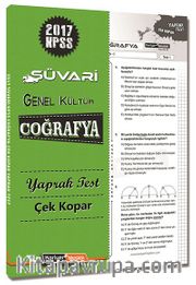 2017 KPSS Süvari Genel Kültür Coğrafya Yaprak Test Çek Kopar