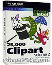 25,000 Clipart  VOL 2 Green Label / 25.000 Clipart, Şekil ve Resim II Kod:GS.01795<br />
