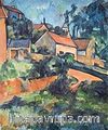 Taşrada Ev / Paul Cezanne (CPA 009-50x60) (Çerçevesiz)