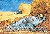 Öğle Üzeri Dinlenme / Vincent Van Gogh (VGV 017-30x45) (Çerçevesiz)