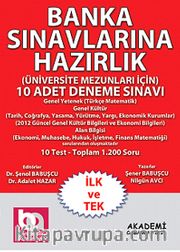 Banka Sınavlarına Hazırlık (Üniversite Mezunları İçin) <br /> 10 Adet Deneme Sınavı