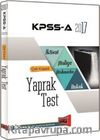 2017 KPSS A İktisat-Maliye-Muhasebe Çek Koparlı Yaprak Test