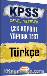 2017 KPSS Genel Yetenek Türkçe Çek Kopart Yaprak Test