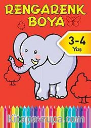Rengarenk Boya -2 / 3-4 Yaş Kırmızı Kitap