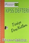 2013 Genel Yetenek KPSS Defteri Türkçe Ders Notları