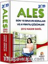 2013 ALES Son 16 Sınavın Soruları ve Ayrıntılı Çözümleri & 2012 Kasım Dahil