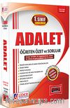 1. Sınıf Bahar Dönemi Adalet Öğreten Özet ve Sorular (Kod:112-AD)