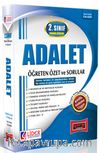 AÖF 2. Sınıf 4. Yarıyıl Bahar Dönemi Adalet Öğreten Özet ve Sorular (Kod:124-AD)