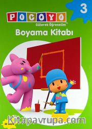 Pocoyo Gülerek Öğrenelim Boyama Kitabı 3 (32 Sayfa)