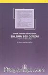 Klasik Osmanlı Türkçesinde Eklerin Ses Düzeni