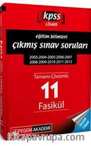 2013 KPSS Eğitim Bilimleri Tamamı Çözümlü Son 11 Yıl Fasikül Çıkmış Sorular