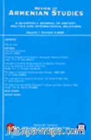 Review of Armenian Studies Volume 1 Number 4 2003