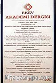 Sayı:30 Kış 2007 Ekev Akademi Dergisi