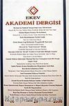 Sayı:29 Güz 2006 Ekev Akademi Dergisi