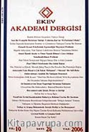 Sayı:28 Yaz 2006 Ekev Akademi Dergisi