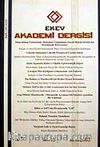 Sayı:15 Bahar 2003 Ekev Akademi Dergisi