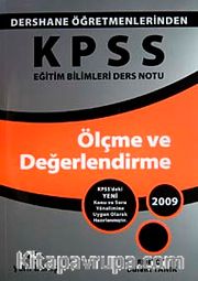 KPSS Eğitim Bilimleri Ders Notu <br /> Ölçme ve Değerlendirme