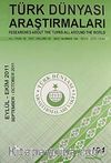 Türk Dünyası Araştırmaları Vakfı Tarih Dergisi Eylül - Ekim  2011 / Sayı 194