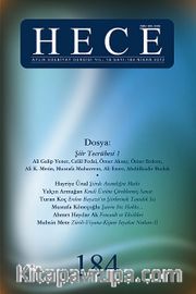 Sayı:184 Nisan 2012 Hece Aylık Edebiyat Dergisi