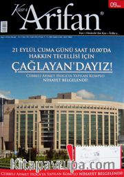 Kasr-ı Arifan Dergisi Yıl:5 Sayı:60 Eylül 2012