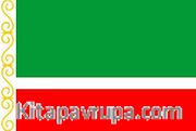 Çeçenistan Cumhuriyeti (Kuzey Kafkas) Bayrağı (70x105)