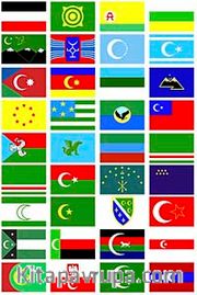 Türk Toplulukları Bayrakları (36Adet ) (20x30)